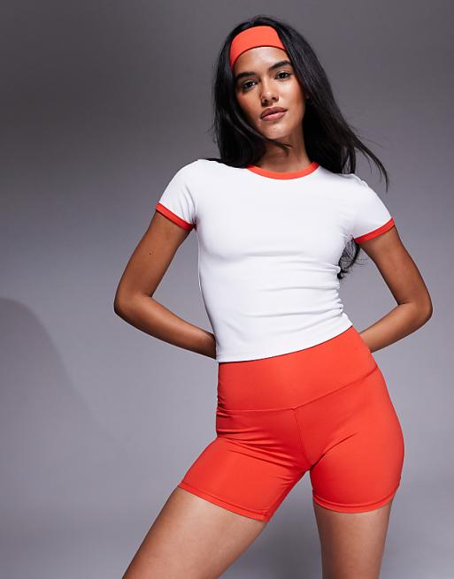4505 active ringer performance baby t-shirt in white