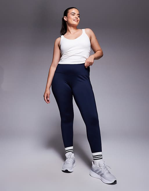 4505 Curve Icon active bum sculpt high waist gym legging with inner pocket in deep navy