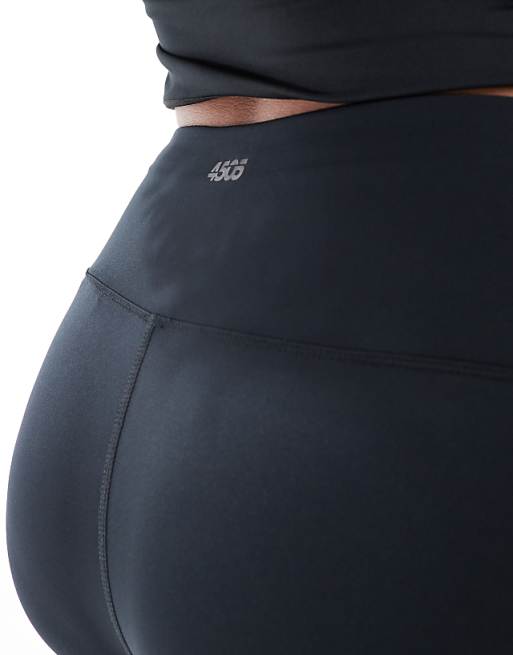4505 Curve Icon Active Tie Waist Run Legging With Phone Pocket In Black