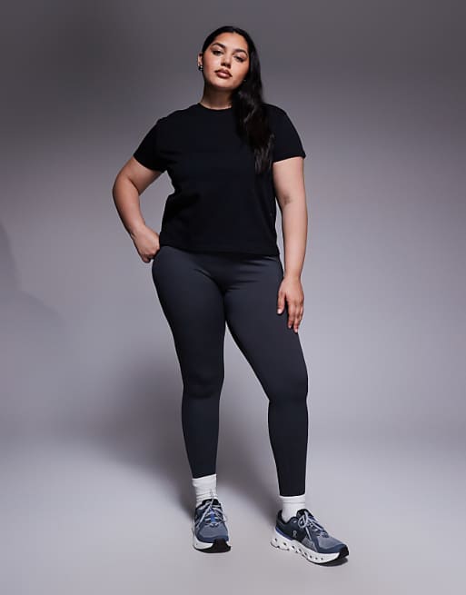 4505 Curve Icon Cotton Boxy T-shirt With Quick Dry Finish In Black