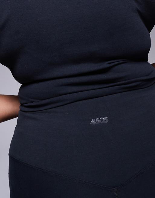 4505 Curve Icon Soft Touch High Waist Yoga Legging In Black