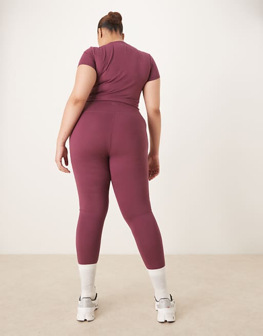 4505 Curve Icon Soft Touch High Waist Yoga Legging In Mulberry