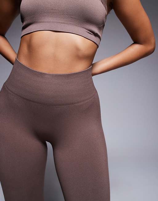 4505 Hourglass Sculpting Seamless High Waist Gym Legging In Milk Chocolate