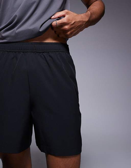 4505 Icon 5 Inch Quick Dry Training Shorts With Zip Pockets 2 Pack In Black And Stone