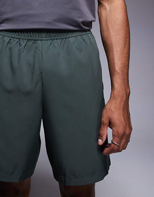 4505 Icon 7 Inch Quick Dry Training Short With Zip Pocket 2 Pack In Black And Deep Khaki