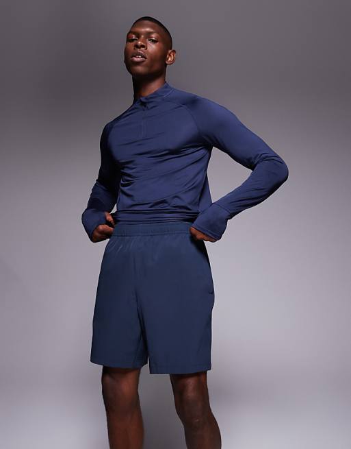 4505 Icon 7 inch quick dry training shorts with zip pockets in deep navy