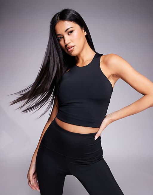 4505 Icon active vest with inner bra and removable padding in black