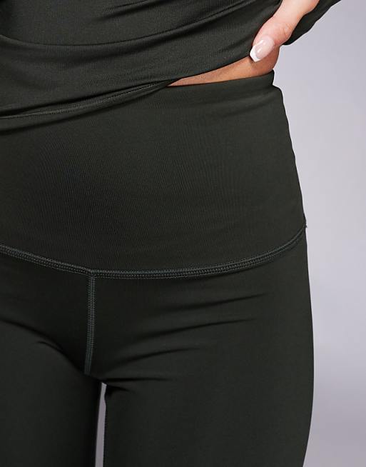 4505 Icon Bum Sculpt Gym Legging With Inner Pocket In Dark Khaki