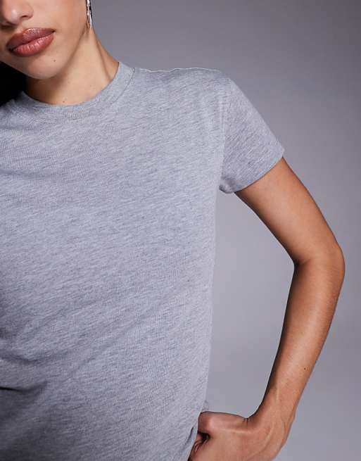 4505 Icon Cotton Boxy T-shirt With Quick Dry Finish In Grey Marl