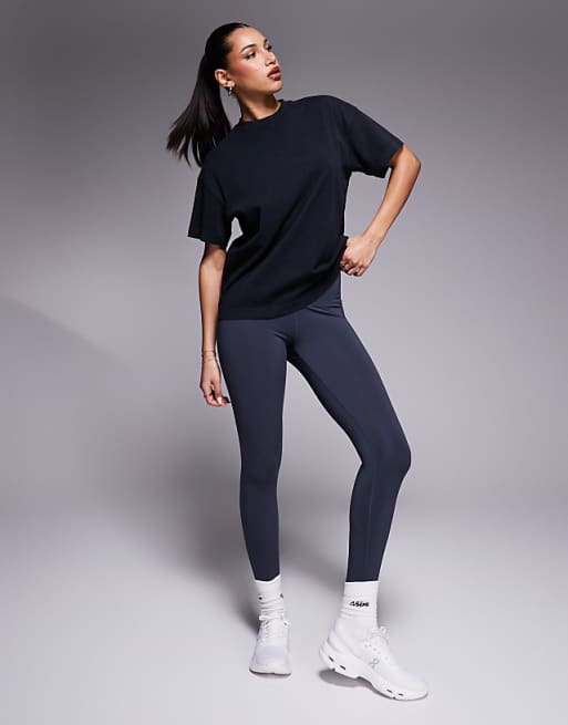 4505 Icon Heavyweight Cotton Oversized T-shirt With Quick Dry Finish In Washed Black