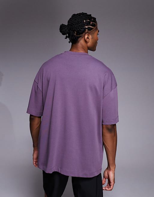 4505 Icon Heavyweight Cotton Oversized T-shirt With Quick Dry Finish In Heather