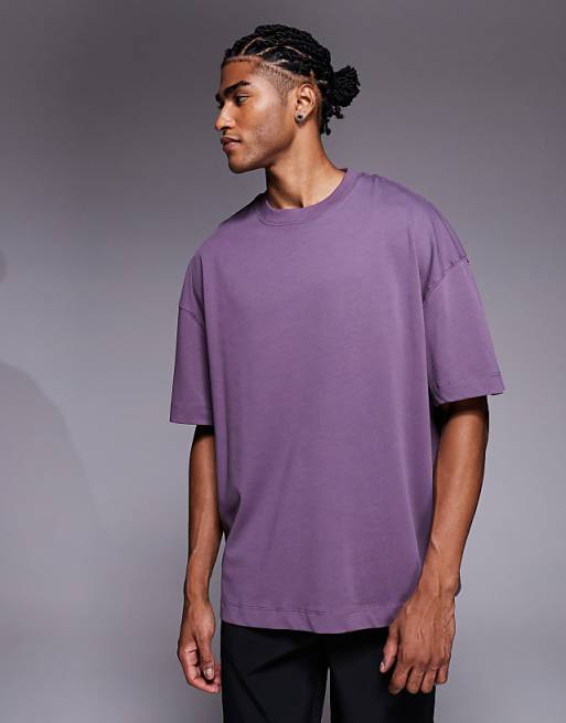4505 Icon heavyweight cotton oversized t-shirt with quick dry finish in heather