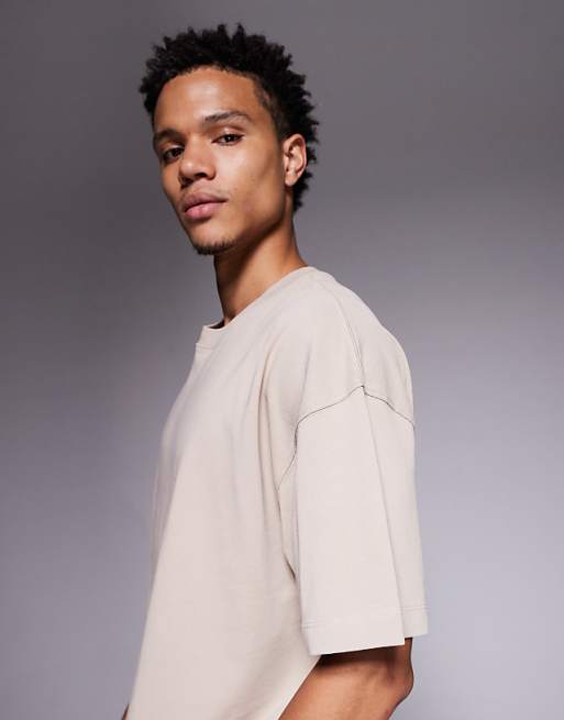 4505 Icon Heavyweight Cotton Oversized T-shirt With Quick Dry Finish In Washed Stone