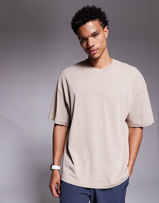 4505 Icon heavyweight cotton oversized t-shirt with quick dry finish in washed stone
