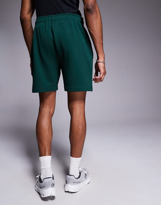4505 Icon Heavyweight Cotton Sweat Shorts With Quick Dry Finish In Pine Green