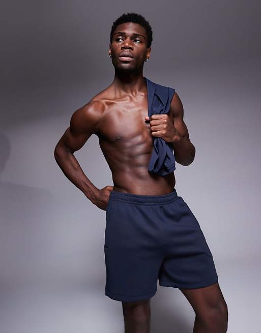 4505 Icon Heavyweight Cotton Sweat Shorts With Quick Dry Finish In Midnight Navy