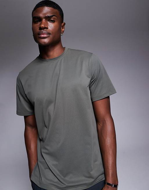 4505 Icon quick dry mesh training t-shirt in dark green