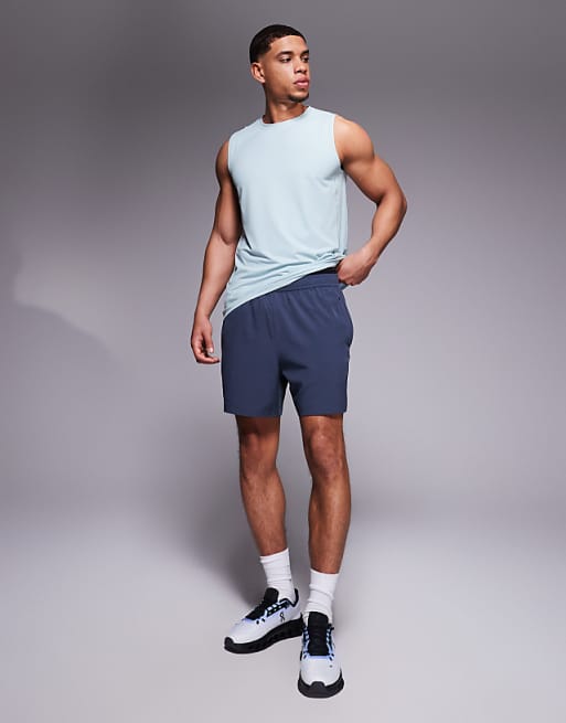 4505 Icon Quick Dry Mesh Training Tank In Pale Blue