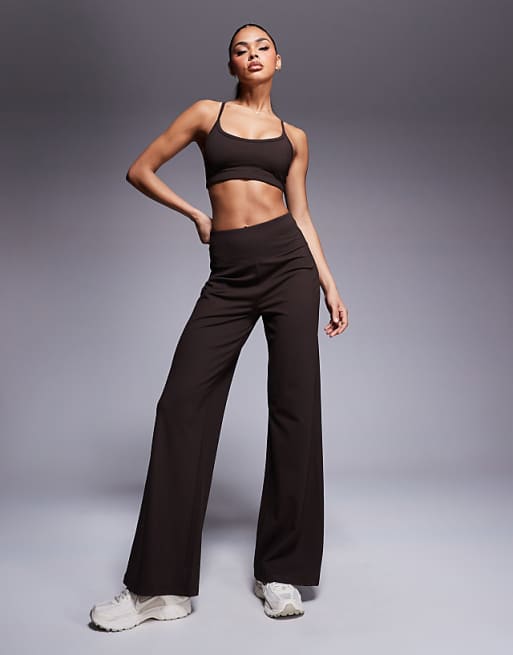 4505 Icon Soft Touch Performance Co-ord In Chocolate