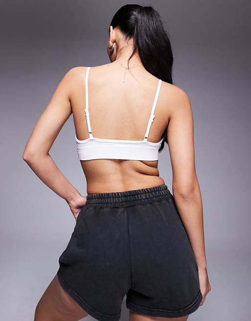 4505 Intimate Seamless Active Light Support Sports Bra In White