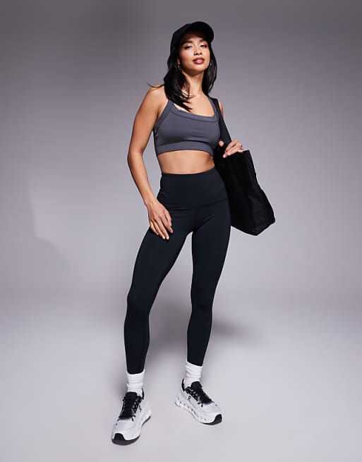 4505 Petite Icon active bum sculpt high waist gym legging with inner pocket in black