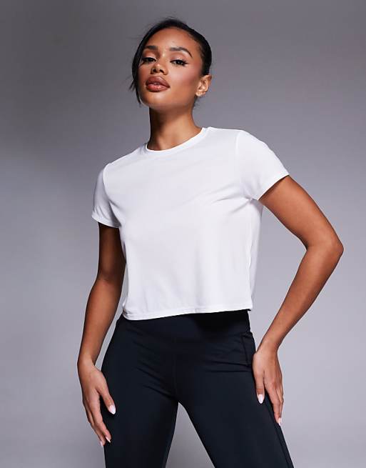 4505 quick dry performance jersey box fit t-shirt in white
