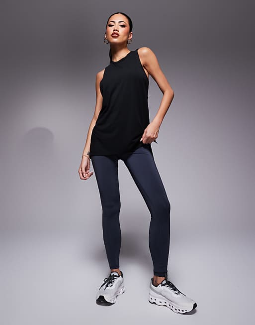 4505 Quick Dry Performance Jersey Drop Armhole Vest In Black