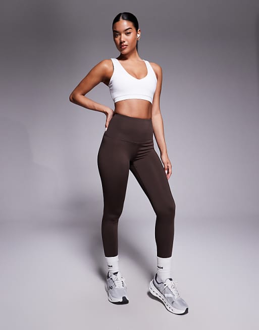 4505 Racer Back Medium Support Sports Bra In White