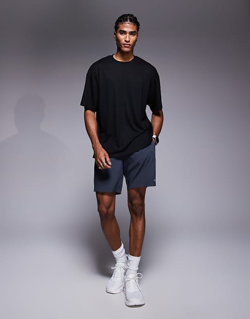 4505 Run Club Back Print Quick Dry Mesh Training T-shirt In Black