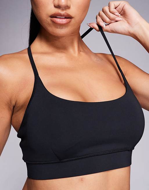 4505 Sculpting Active Medium Support Sports Bra With Adjustable Straps In Black