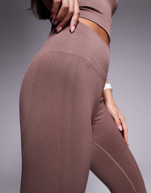 4505 Sculpting Seamless High Waist Gym Legging In Milk Chocolate