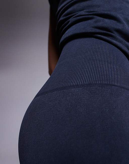 4505 Seamless 5 Inch High Waist Legging Shorts In Washed Black
