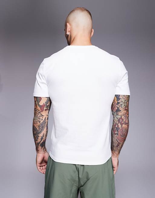 4505 Shrunken Fit Cotton Training Baby Tee With Quick Dry Finish In White