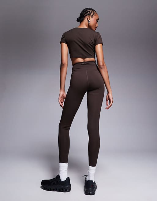 4505 Tall Icon Soft Touch High Waist Yoga Legging In Chocolate