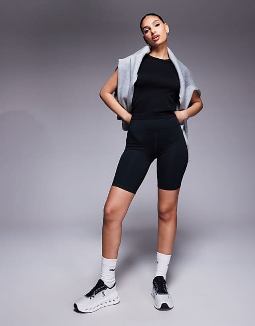 4507 Icon Seamless Rib 90's Racer Back Vest In White