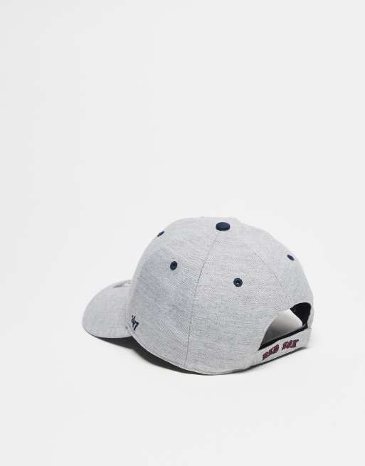 47 Brand Boston Red Sox Mvp Linen Cap In Grey