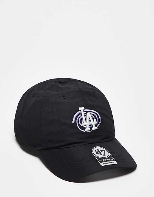 47 Brand LA Dodgers bubble motif clean up cap in black