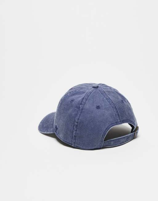 47 Brand LA Dodgers Clean Up Cap In Washed Blue Denim