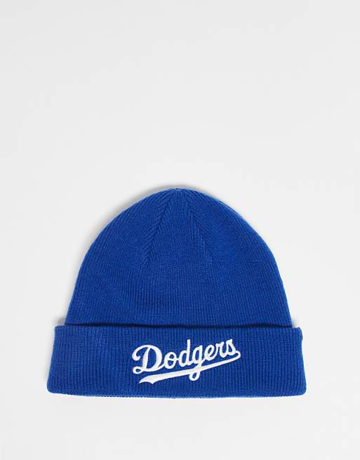 47 Brand LA Dodgers script knit beanie in blue