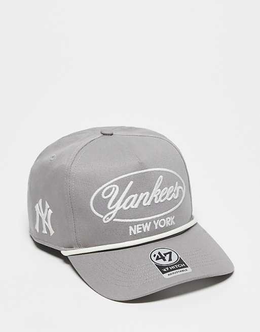 47 Brand NY Yankee bubble script detail hitch cap in grey