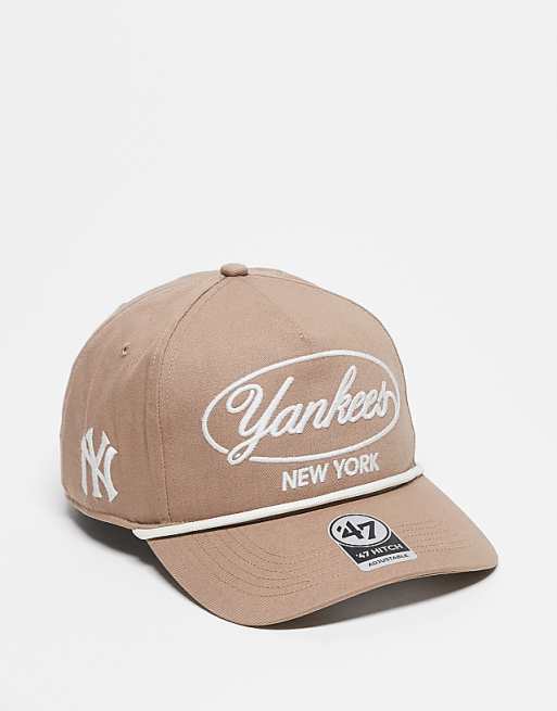 47 Brand NY Yankee bubble script detail hitch cap in beige