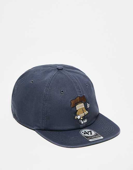 47 Brand NY Yankees cartoon motif detail captain cap in charcoal