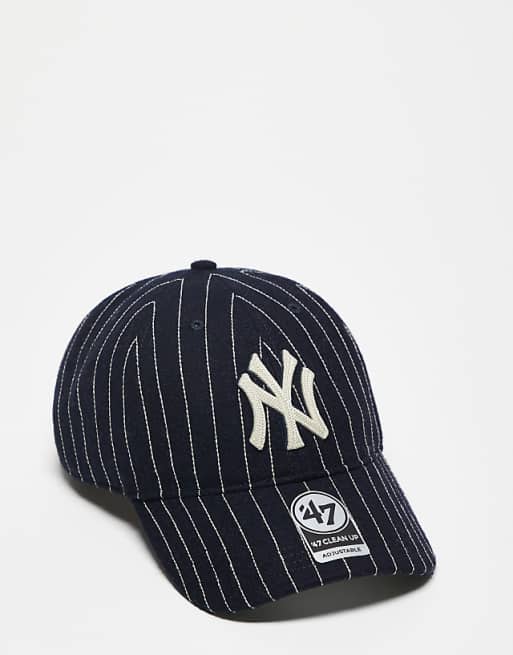 47 Brand NY Yankees clean up cap with contrast stripe detail in navy