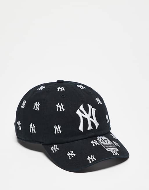 47 Brand NY Yankees confetti clean up cap in black multi