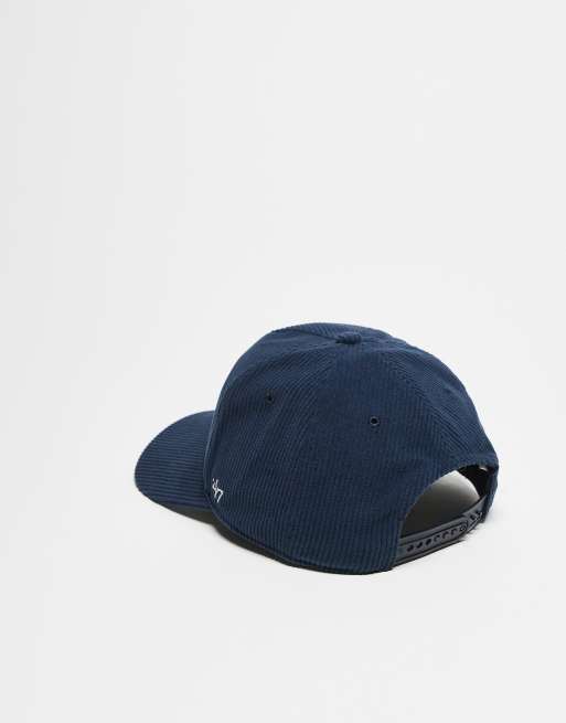 47 Brand NY Yankees Hitch Courdroy Cap In Navy