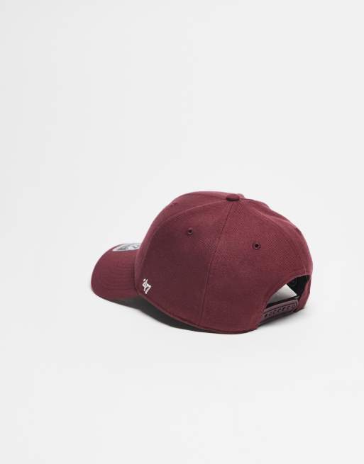 47 Brand NY Yankees Mvp Cap In Burgundy