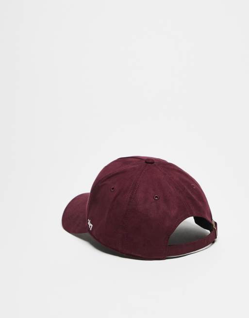 47 Brand NY Yankees Suede Mvp Cap In Burgundy