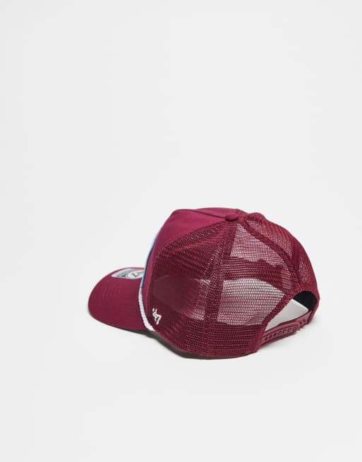 47 Brand World Series Patch Detail Trucker Cap In Burgundy