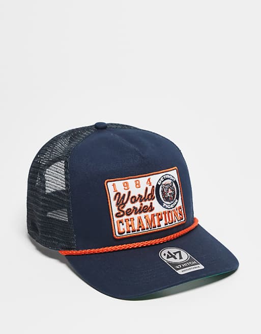47 Brand World Series patch detail trucker cap in navy