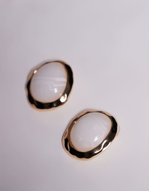 8 Other Reasons White Resin Stud Earrings In Gold